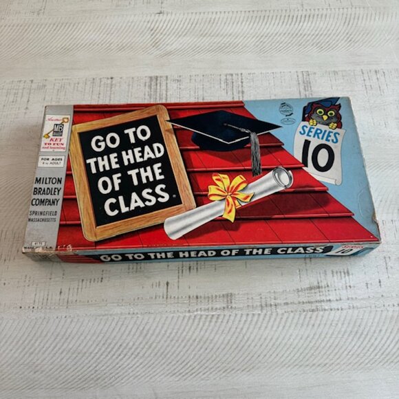 Vintage Milton Bradley 1960 Go to the Head of The Class Series 10 #4175 - Picture 1 of 12